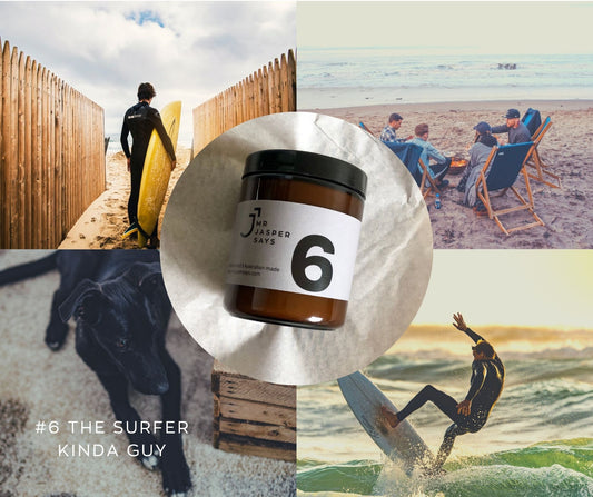 Mr Jasper Says “The Surfer Kinda Guy” Candle for Men